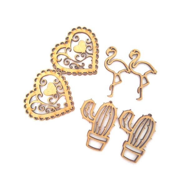 Kit Mdf Rustika Coleção Tropical com 6 Unidades 5cm Kit Mdf Rustika Coleção Tropical com 6 Unidades 5cm