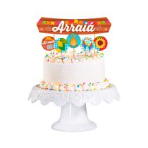 Topper para Bolo Festa Junina Junco