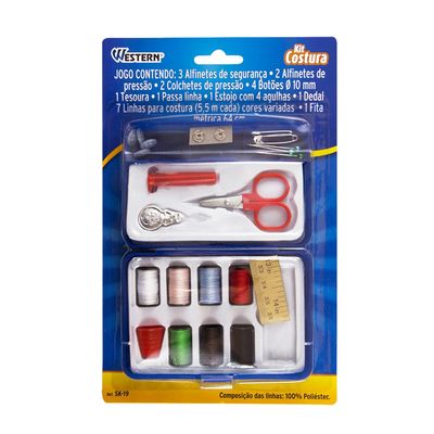 Kit Costura Western Home Com 21 Peças Colorido