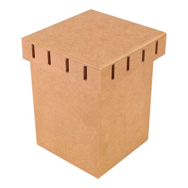 Caixa com Tampa Fabricando Arte MDF Passa Fita Alta 13 - 7,5x13x13cm