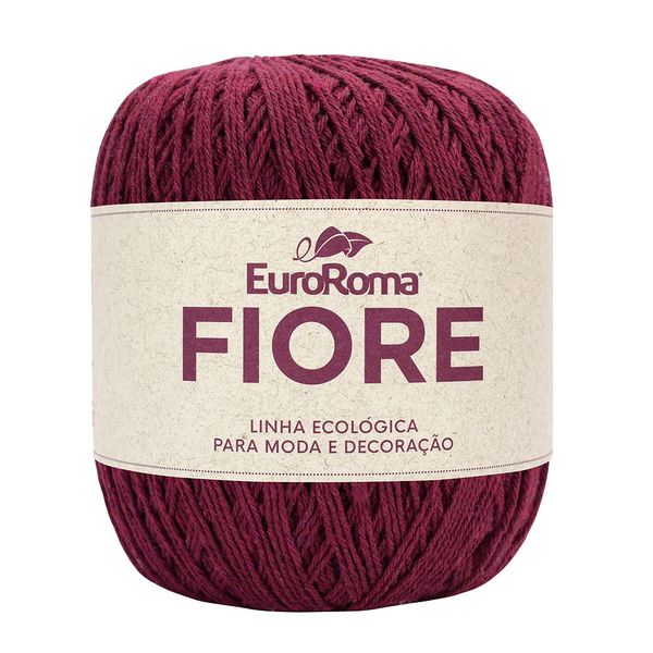 Barbante Euroroma Fiore 8/4 500m 150g Vermelho Bordô