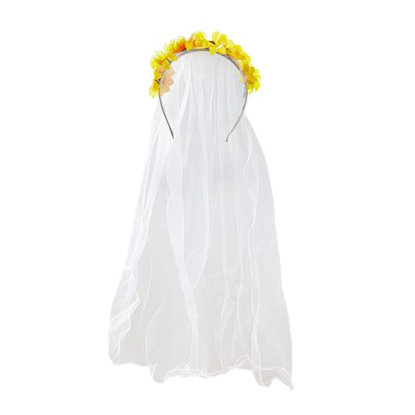 Tiara Girassol Le com Véu Tiara Girassol Le com Véu