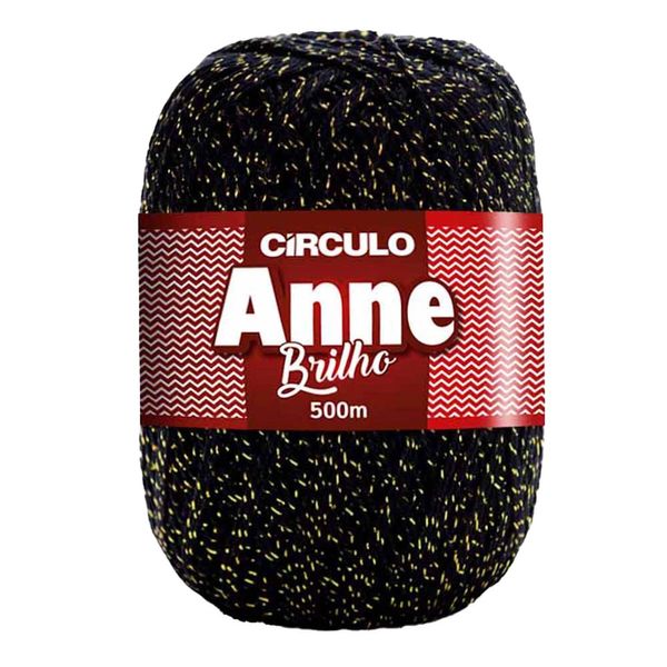 Linha Círculo Anne Brilho 8990 Preto