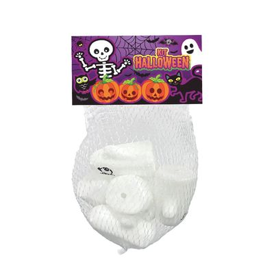 Kit Halloween Fantasminha Brasilflex Neon com 6 Unidades