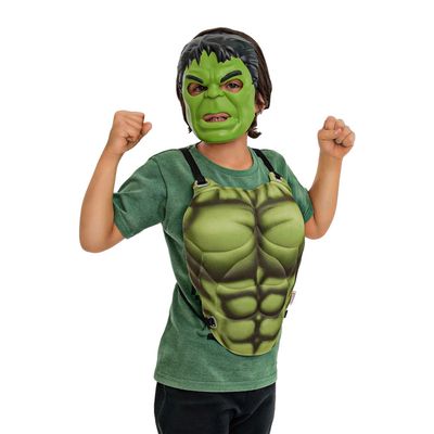 Fantasia Kit Regina Peitoral com Máscara do Hulk Tamanho Único