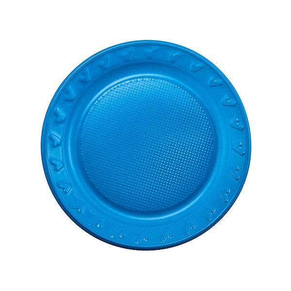 Prato Descartável Regina Nº 15 Azul com 10 Unidades