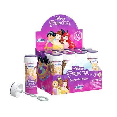 Bolha de Sabão Brasiflex com Jogo Princesa 60ml