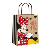 Sacola para Presente Cromus Kraft Minnie 26x19,5x9,5cm 1 Unidade
