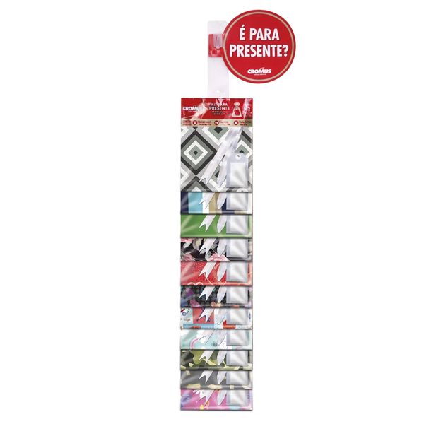 Kit Embalagem Cromus Clip Strip Estampa Feminina 45x59cm