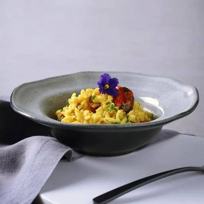 Conjunto de Pratos de Sobremesa Orgânico Dust Preto 250ml 4 Peças Porto Brasil Preto