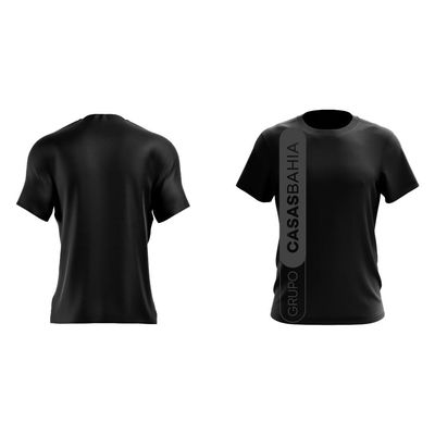 Camiseta Manga Curta Grupo Casas Bahia Preto