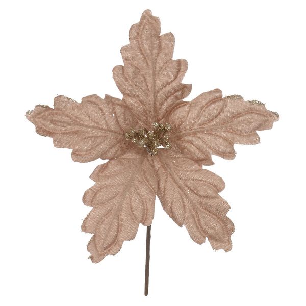 Haste Bico de Papagaio Nude com Glitter 15cm