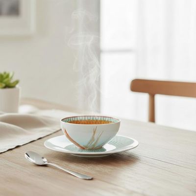 Aparelho de Jantar Chá e Café Vista Alegre Fiji em Porcelana 42 Peças: O Luxo Tropical Completo para sua Mesa