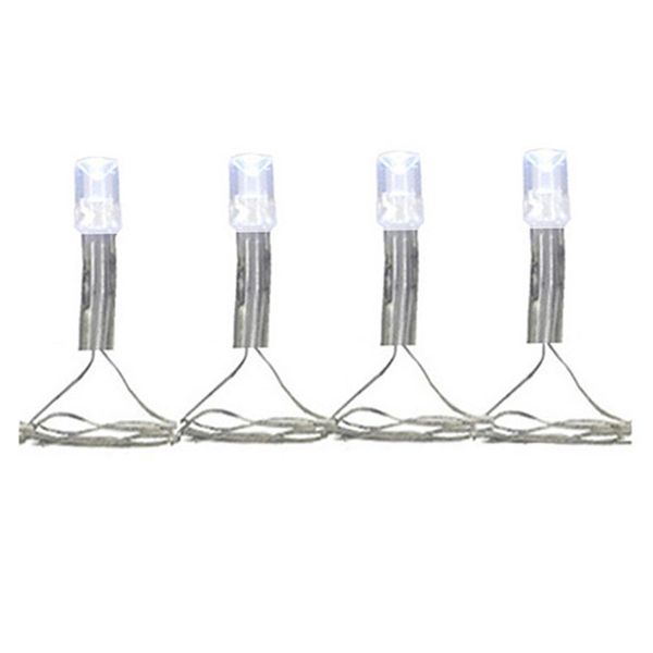 Pisca-Pisca Flor Arte com 100 LEDs Branco 8m - 127V