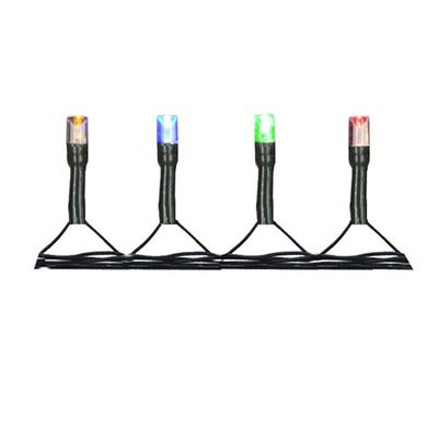 Pisca-Pisca Flor Arte com Fio Verde 100 LEDs Colorido 8m - 220V