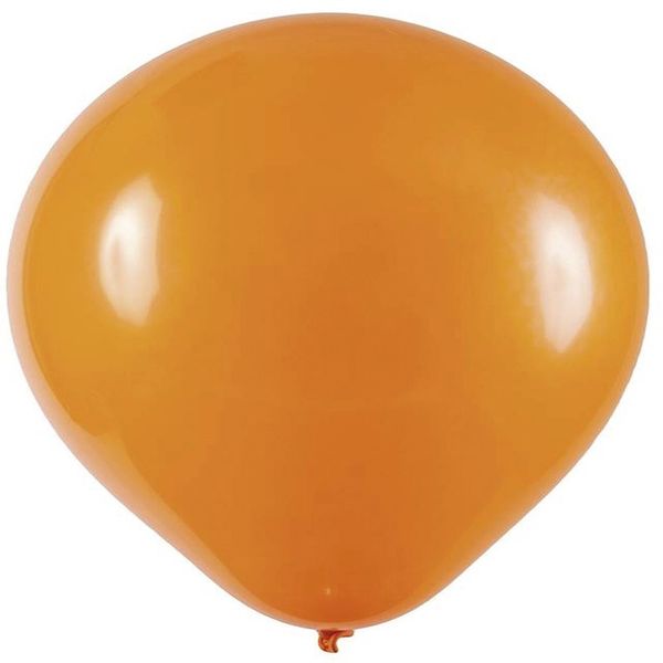 Balão de Festa Redondo Art Latex Buffet Nº 7 com 50 Unidades Laranja