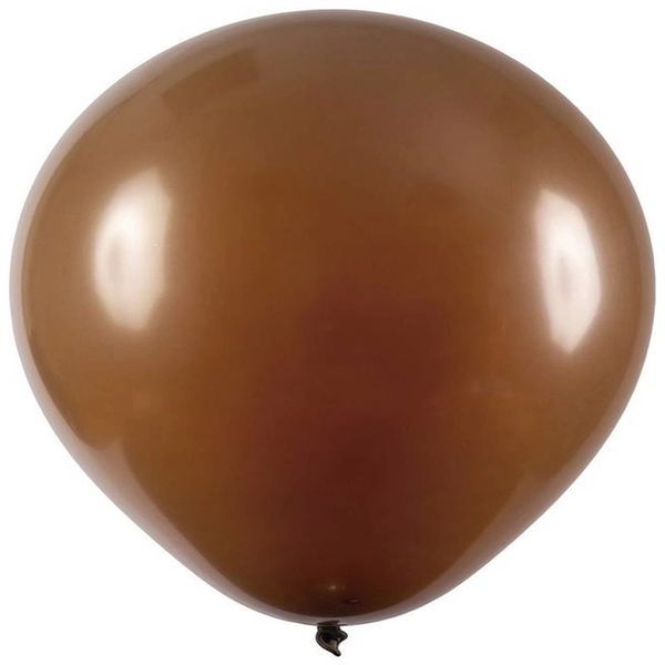 Balão de Festa Redondo Art Latex Buffet Nº 7 com 50 Unidades Marrom