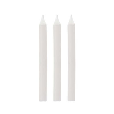 Vela Palitinho Silver Lisa Branca