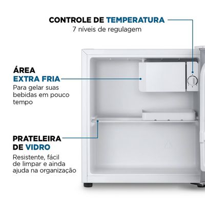 Frigobar Mondial 46 Litros Porta Reversível Branco FGB-01-W50 127V