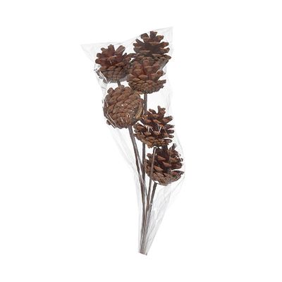 Enfeite de Natal Pinha Flor Arte 20cm
