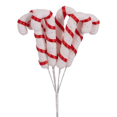 Enfente Natalino Pick Decorativo Grillo Bengala Vermelho