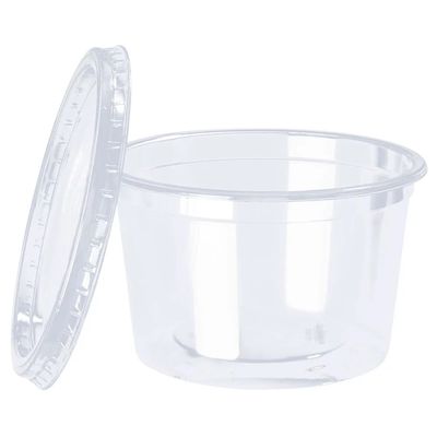 Kit Pote Descartável com Tampa Copobrás Transparente 25 Unidades 250ml