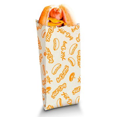 Saco para Hot Dog de Papel Regina Estampado Tamanho P