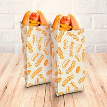 Saco para Hot Dog de Papel Regina Estampado Tamanho P