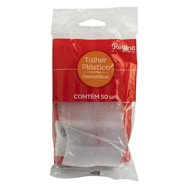 Garfo Descartável Plástico Regina Cristal 50 Unidades Garfo Descartável Plástico Regina Cristal 50 Unidades
