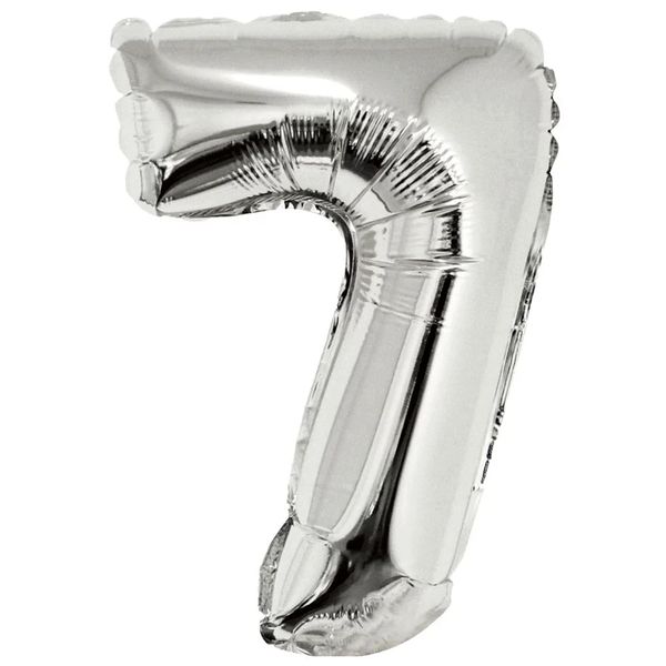 Balão Metalizado Silver Festas com Suporte Prateado 16 Balão Metalizado Silver Festas com Suporte Prateado 16