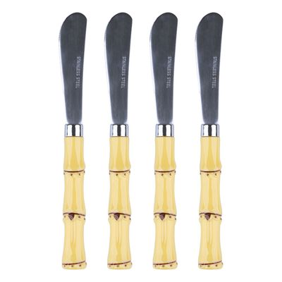Cj 4Espatulas Bambu CV244344 Cazza