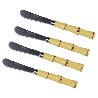 Cj 4Espatulas Bambu CV244344 Cazza