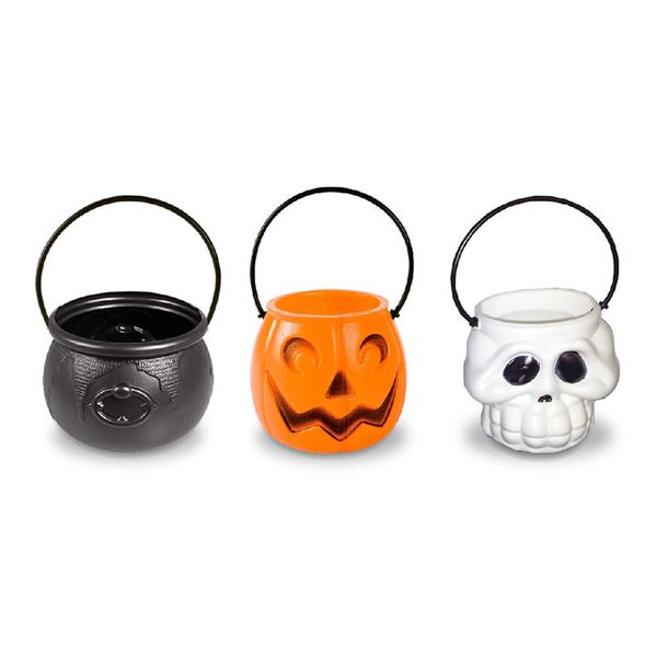 Kit Caldeirão Halloween Brasilflex Kids 3 Unidades 7cm