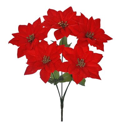 Buquê Bico de Papagaio Grillo em Veludo Vermelho X5