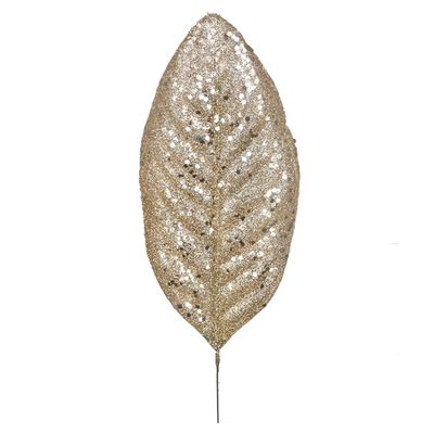 Folha De Magnolia Com Glitter