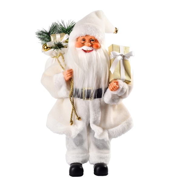 Adorno Papai Noel 40Cm Branco Adorno Papai Noel 40Cm Branco