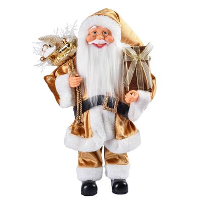 Adorno Papai Noel 40Cm Dourado