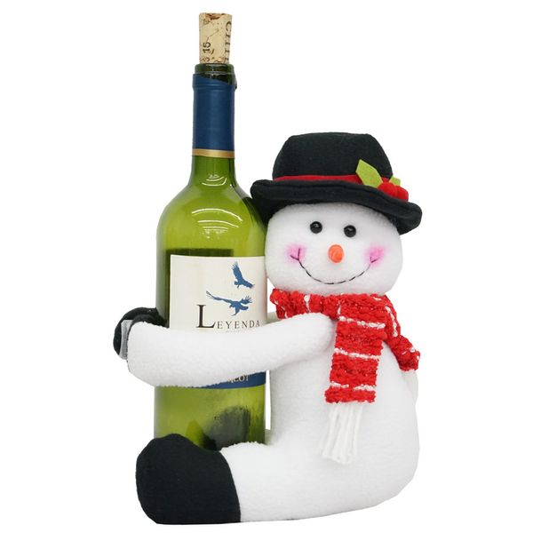 Enfeite Natalino Porta Champanhe Boneco De Neve 24Cm Enfeite Natalino Porta Champanhe Boneco De Neve 24Cm