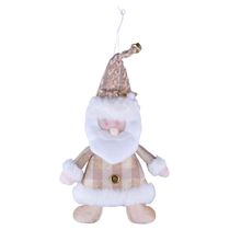 ENFEITE NATAL PAPAI NOEL PENDURAR (DOURADO) 33X18cm