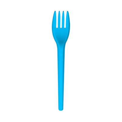 Garfo Strawplast para Sobremesa com 50 Unidades Azul