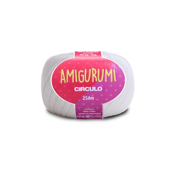 Linha Amigurumi 254m Nº6/5 8001 Branca