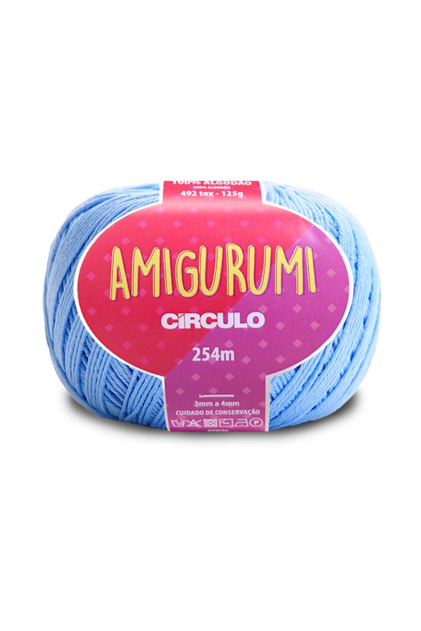 Linha Amigurumi 254m Nº6/5 2137 Azul Hortência