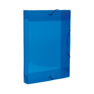 Pasta Aba Elástico Dello Line Lombo 4cm Azul 33,5x23,5cm