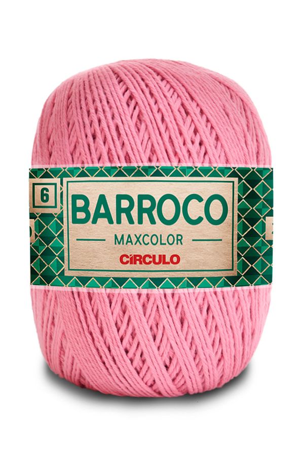 Barbante Barroco Maxcolor 226m Nº4/6 3390 Rosa Quartzo