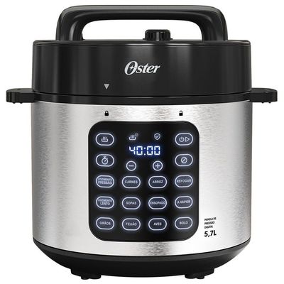 Kit Panela De Pressão Elétrica E Chaleira Elétrica Inox Oster 220V