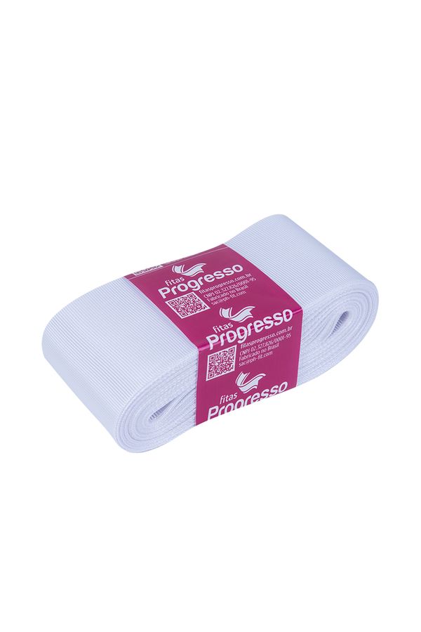 Fita de Gorgurão GP Nº12 50mm Peça com 10m Branca 201