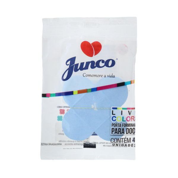 Forminha de Papel Junco 4 Pétalas Azul Claro com 10 Unidades Forminha de Papel Junco 4 Pétalas Azul Claro com 10 Unidades