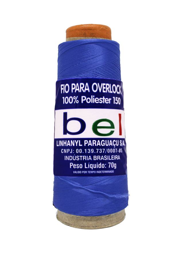 Fio para Overlock 70g com 3700m 1553 Azul Bic
