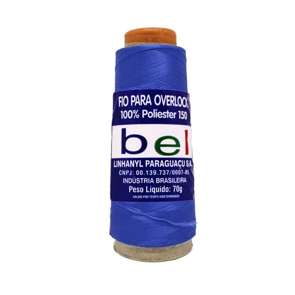 Fio para Overlock 70g com 3700m 1553 Azul Bic