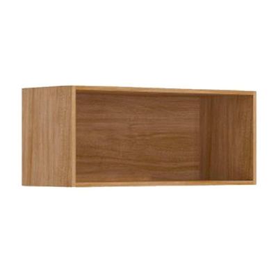 Armário Aéreo Cozinha Modulado áurea C/ 1 Porta Basculante 80cm Cinamomo/off White - Mgm